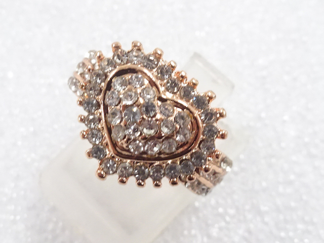 JAPANESE KIMONO / ANTIQUE CRYSTAL RING (SIZE 9)